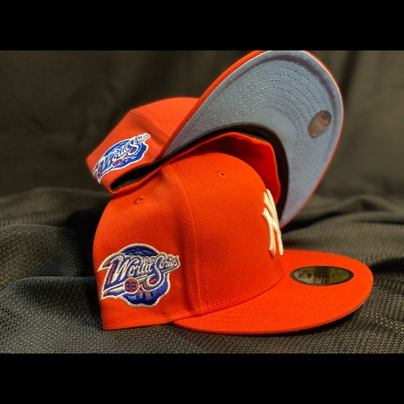 NY YANKEE WORLD SERIES PATCH ORANGE AND BLUE - Picture 3 of 3